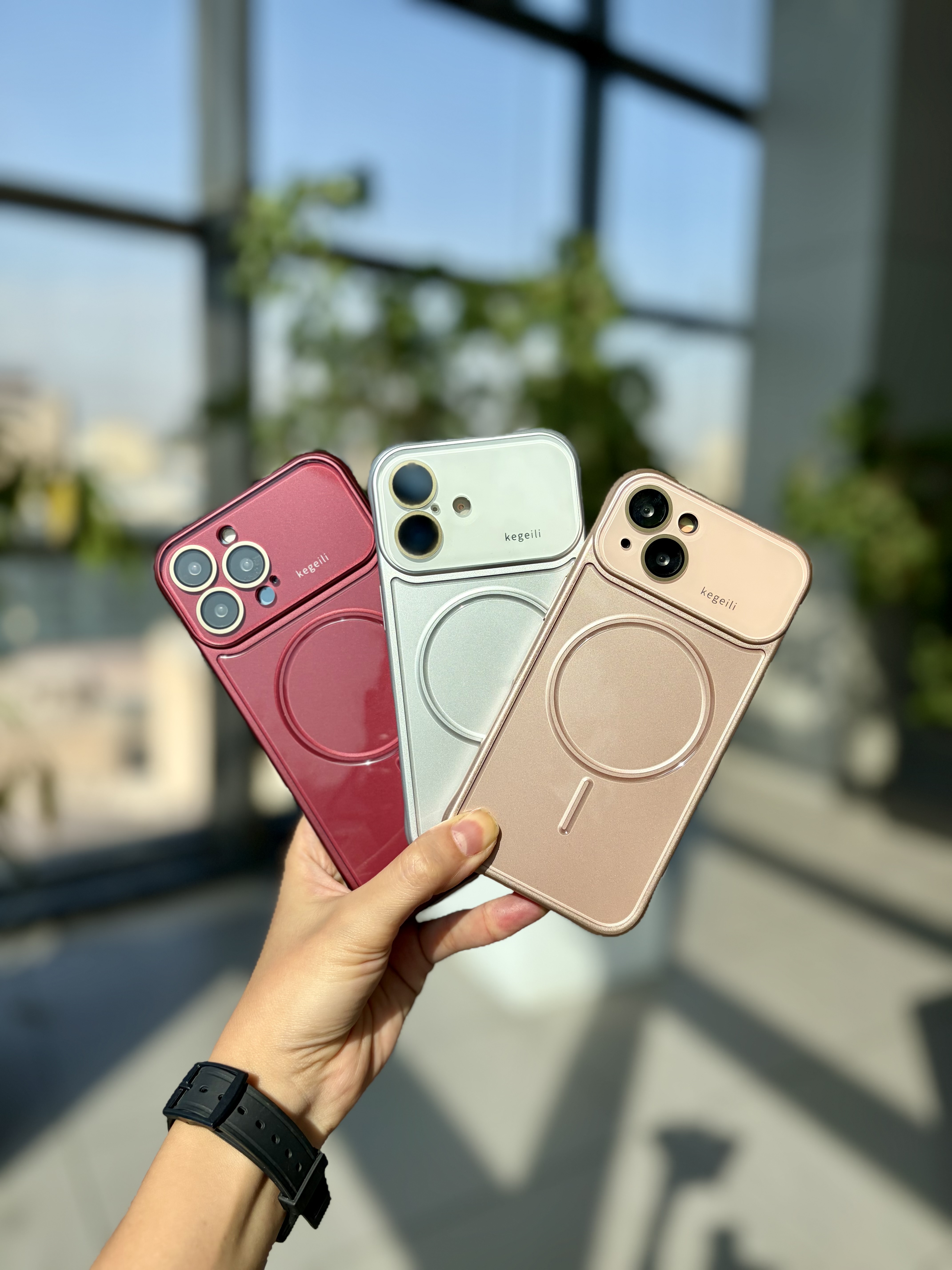 قاب گوشی ring glass case