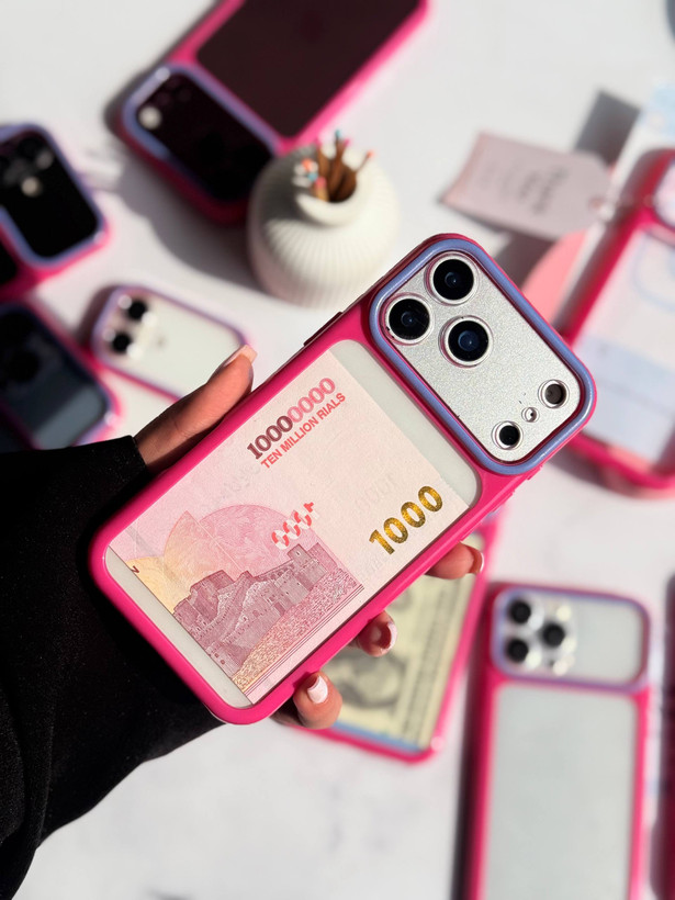 قاب گوشی pink frame آیفون