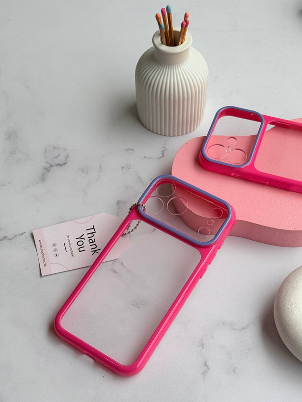 قاب گوشی pink frame آیفون