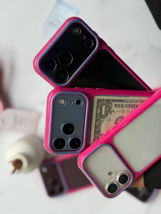 قاب گوشی pink frame آیفون