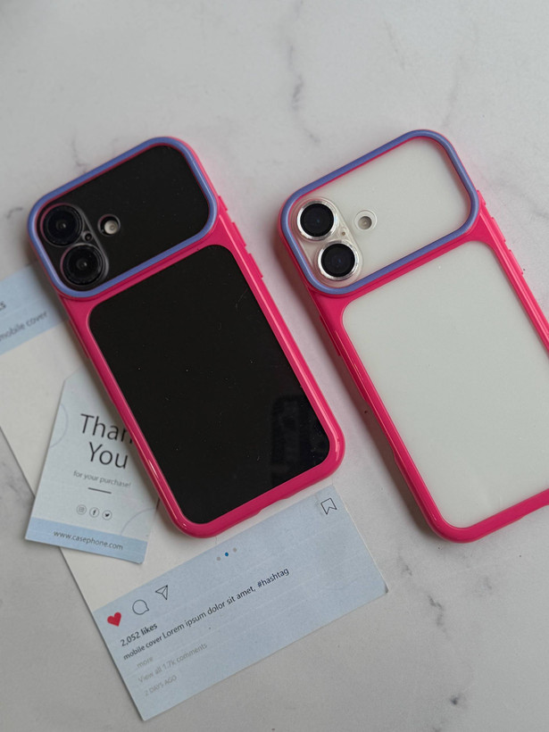 قاب گوشی pink frame آیفون